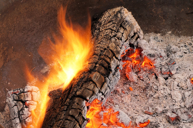 Wood ash for gardening and composting